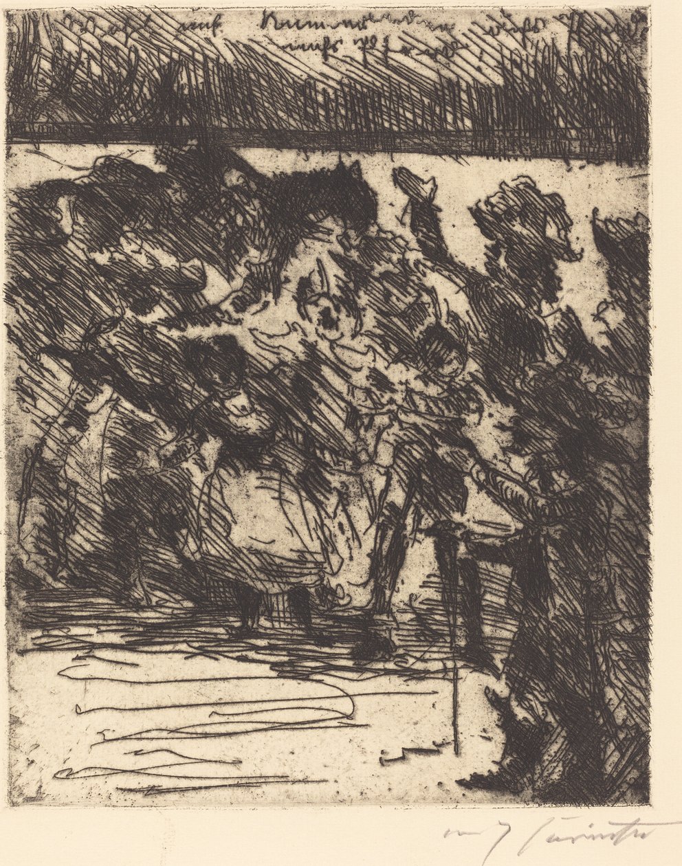 Stå på, kamerater, på hesten din, på hesten din! Inn i feltet, trukket til frihet!..., 1923. av Lovis Corinth