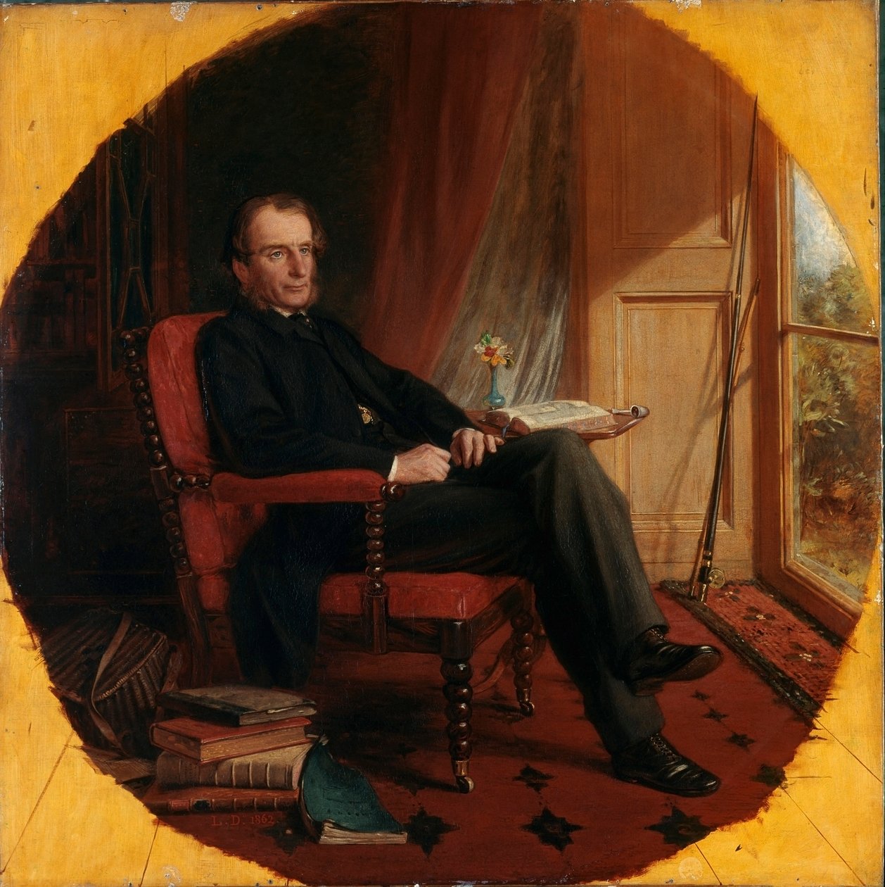 Portrett av den engelske forfatteren Charles Kingsley (1819-1875) Maleri av Lowes Cato Dickinson (1819-1908) 1862 London, National Portrait Gallery av Lowes Cato Dickinson