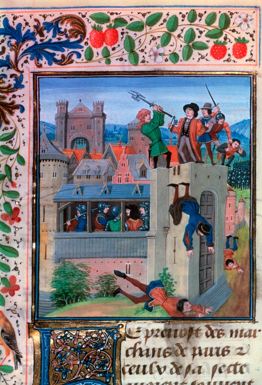 Drapet på Etienne Marcel, 1358, midten av 1400-tallet av Loyset Liedet