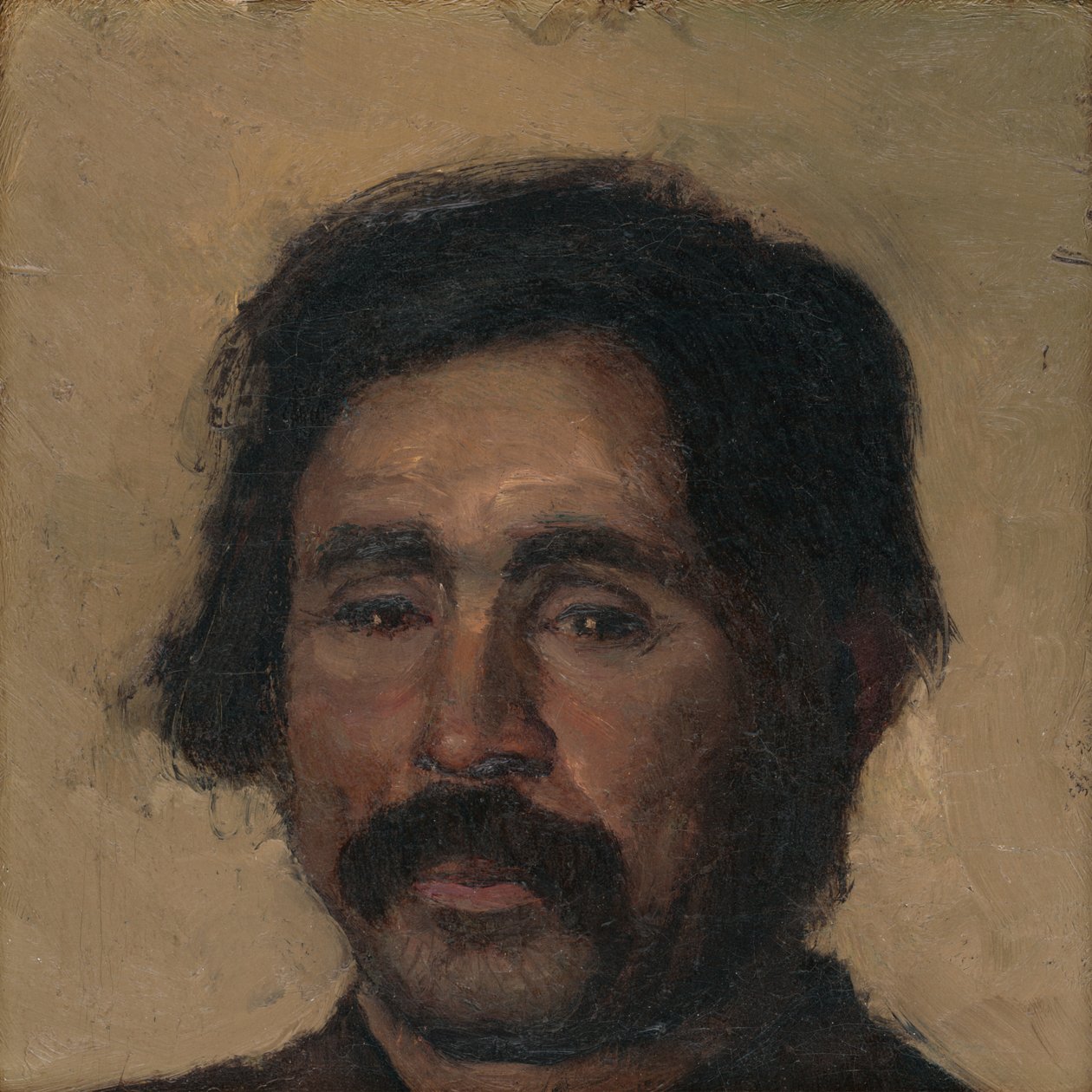Fragment av en hovedstudie av en sigøyner av Laszlo Mednyanszky