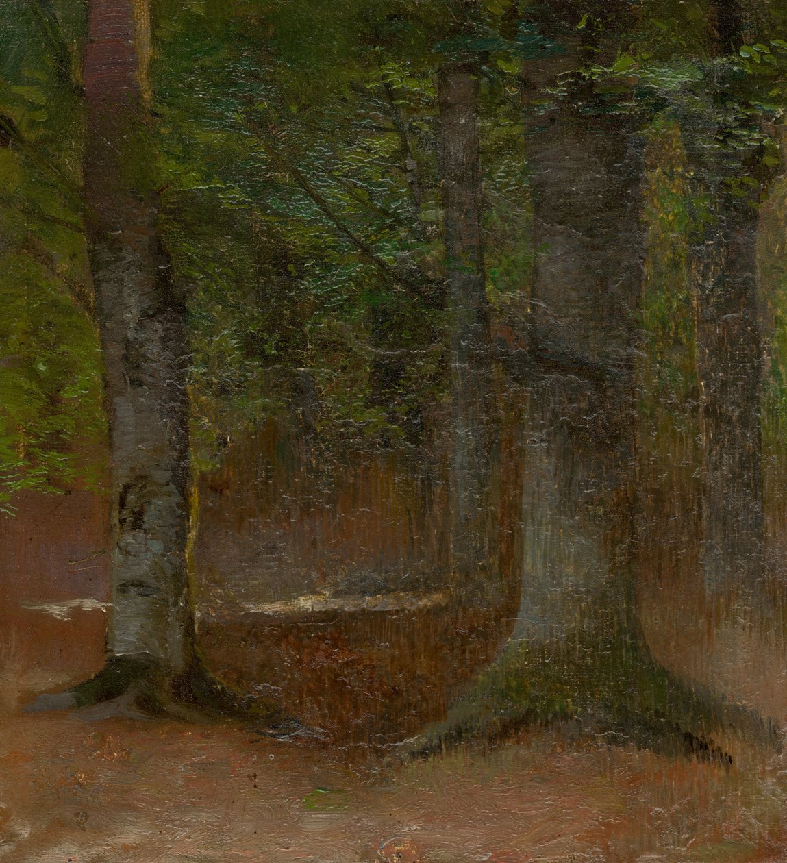 Studie av skog av Laszlo Mednyanszky