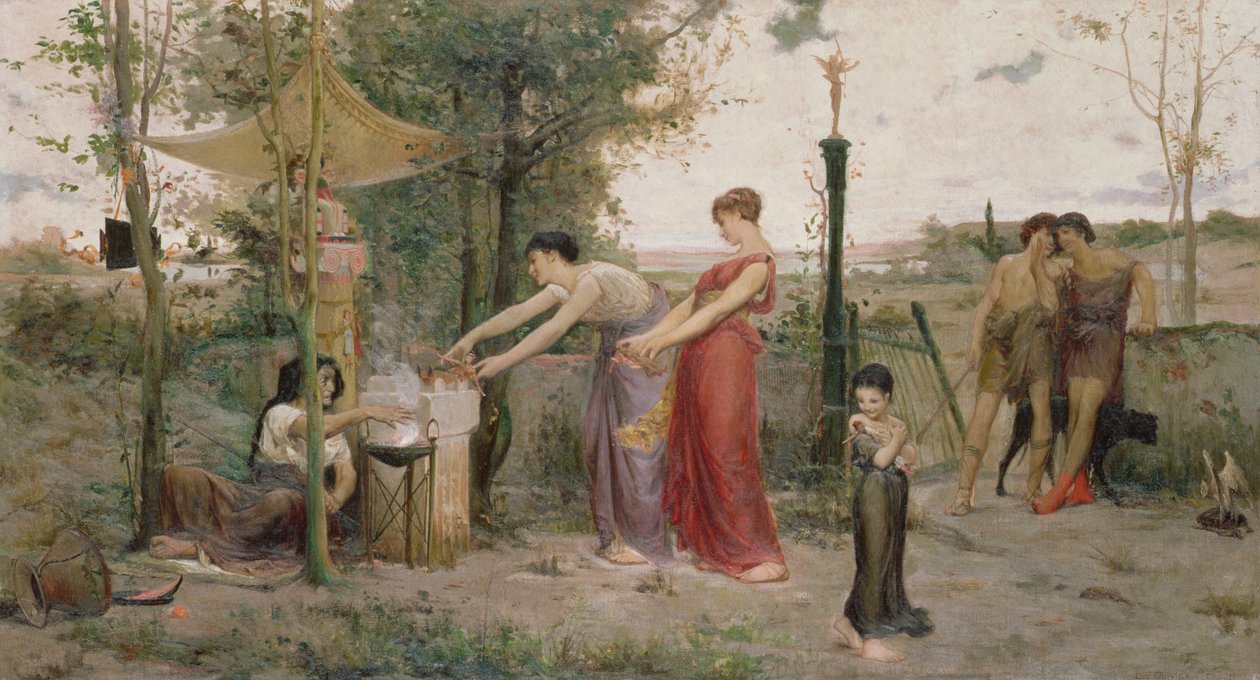 Offerdukker, 1871 av Luc Oliver Merson