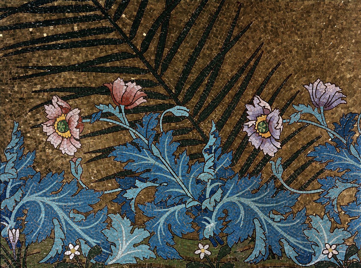 Detalj av mosaikken til Pasteurs grav av Luc Olivier Merson av Luc Oliver Merson