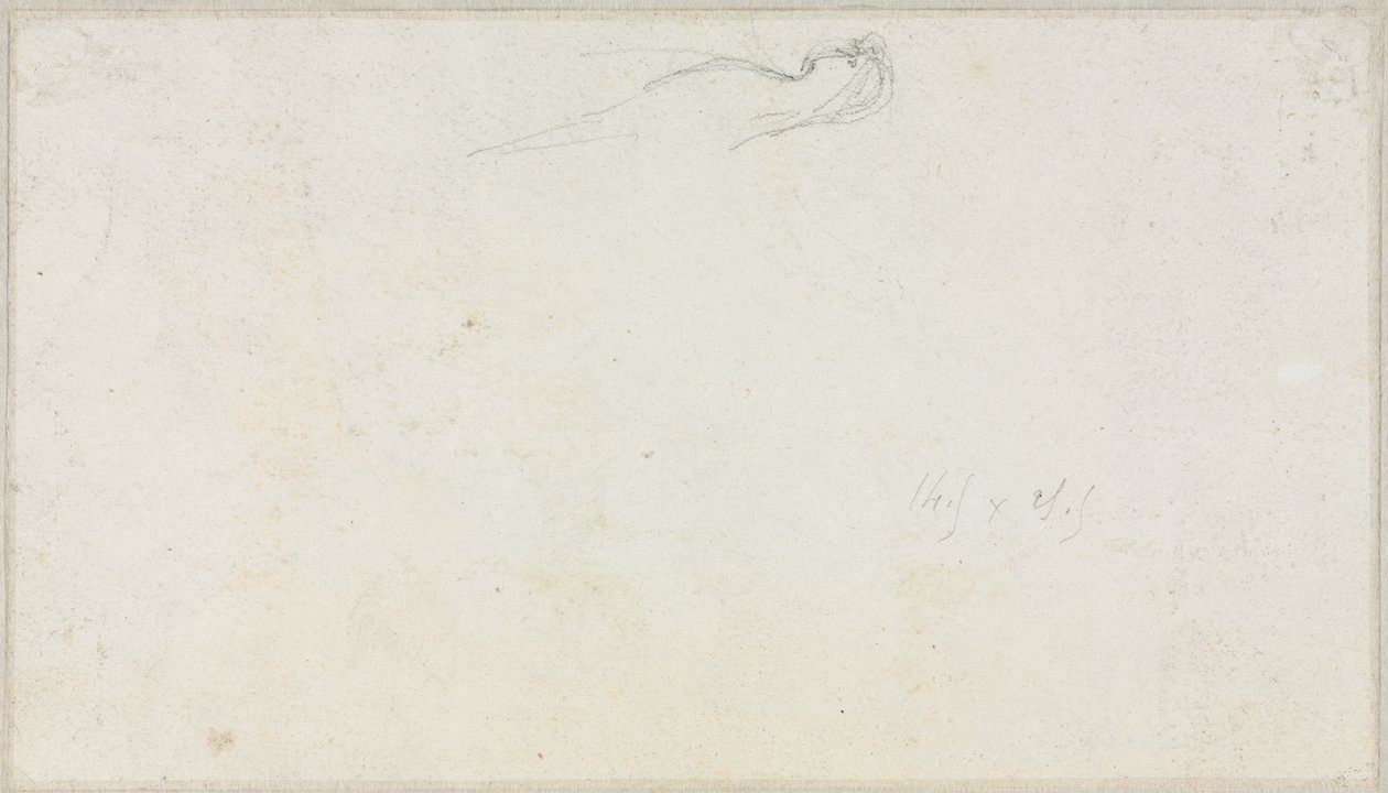 Skisse av en sfinks [?] (verso) av Luc Olivier Merson