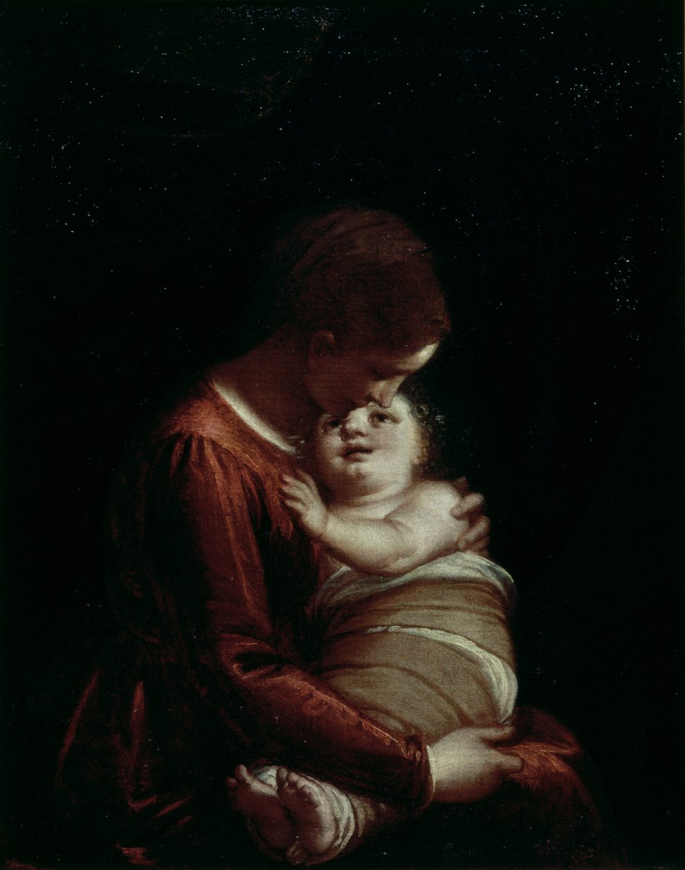Madonna og barn, ca. 1570 av Luca Cambiaso
