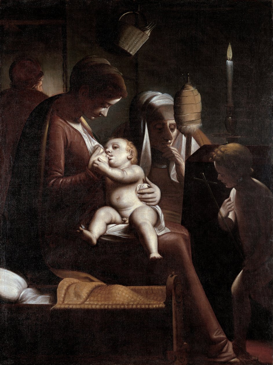 Madonna av lyset av Luca Cambiaso