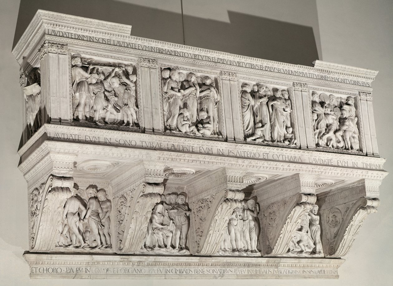 Cantoria, ca. 1431-38 (marmor) av Luca Della Robbia