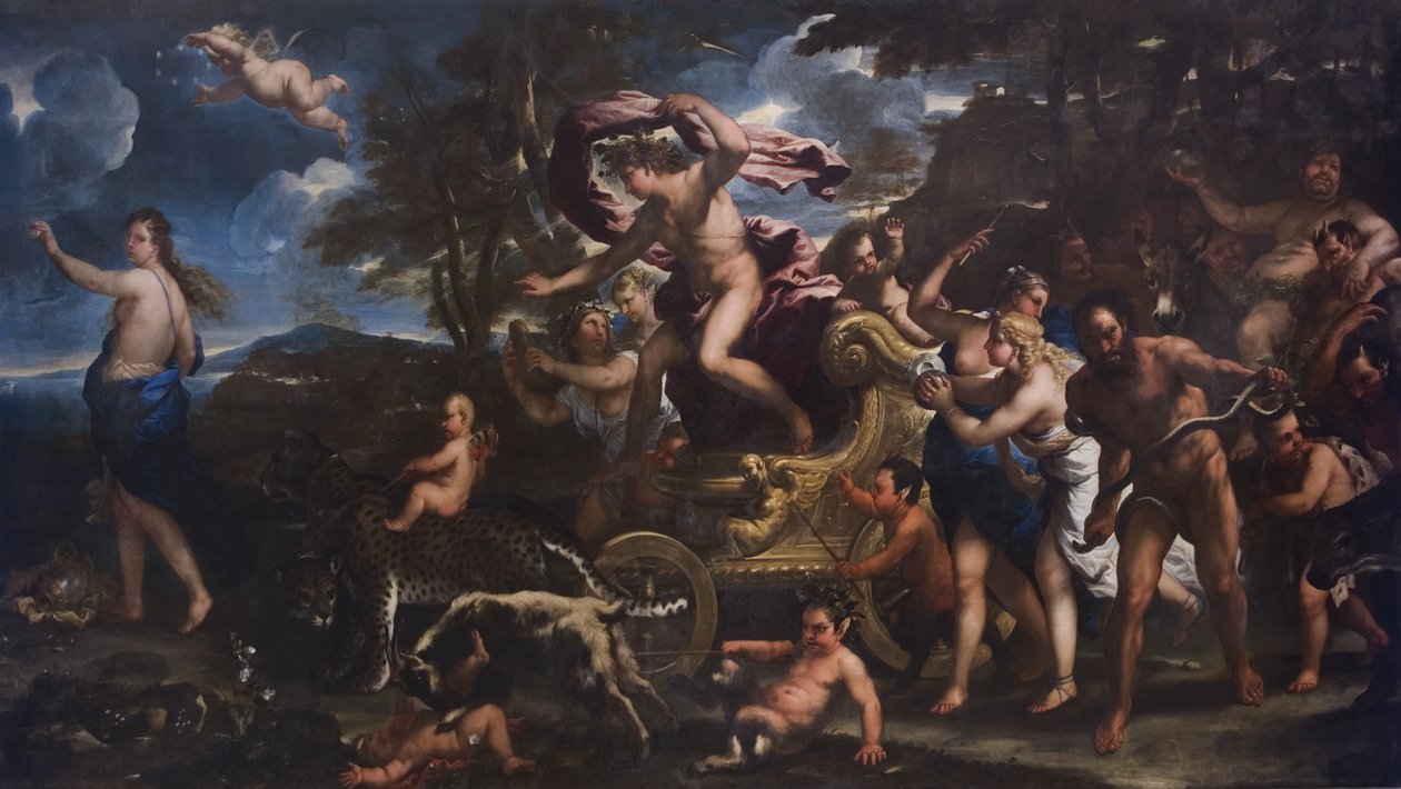 Bacchus og Ariadne, 1677 av Luca Giordano