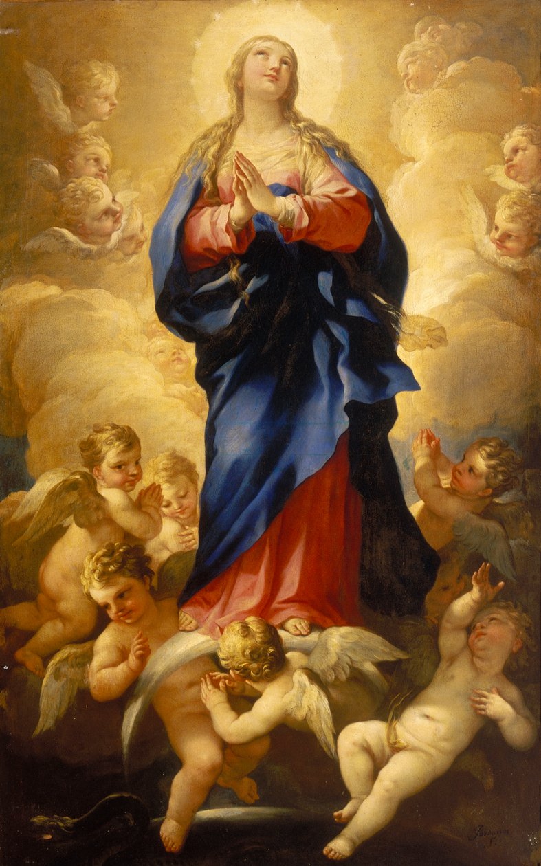 Ulastelig unnfangelse av Luca Giordano