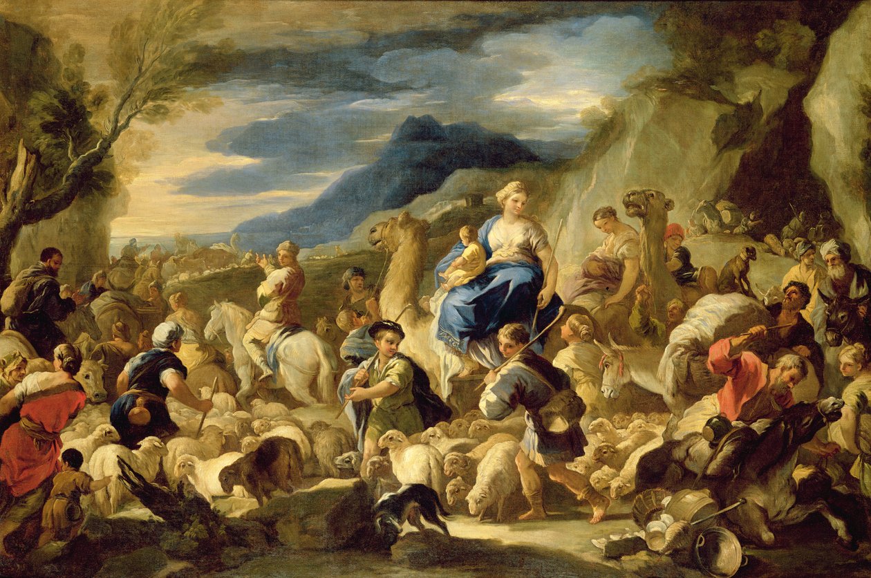 Jacobs reise til Kanaan av Luca Giordano