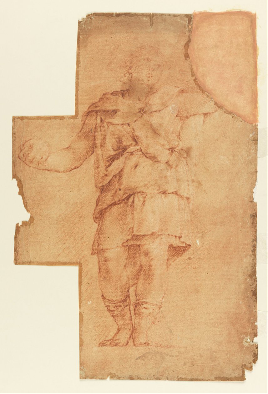 Studie av stående figur av Luca Giordano