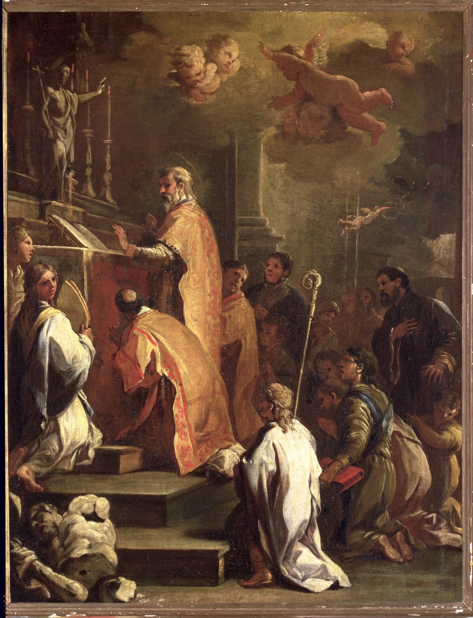 St. Gregorius messe av Luca Giordano