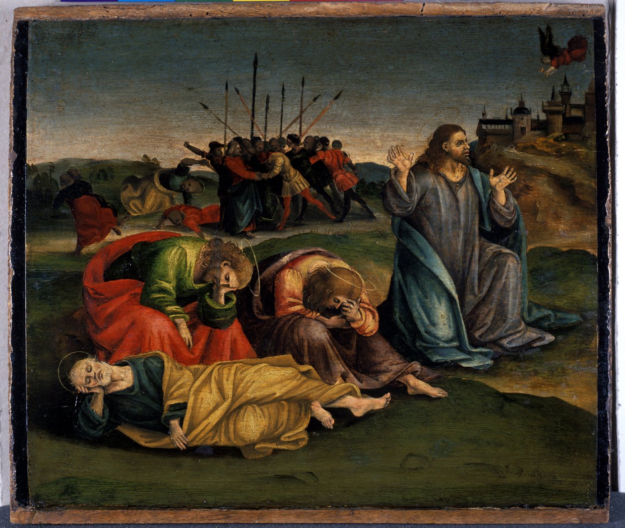 Kristus på Oljeberget, ca. 1507 (tempera på poppeltre) av Luca Signorelli