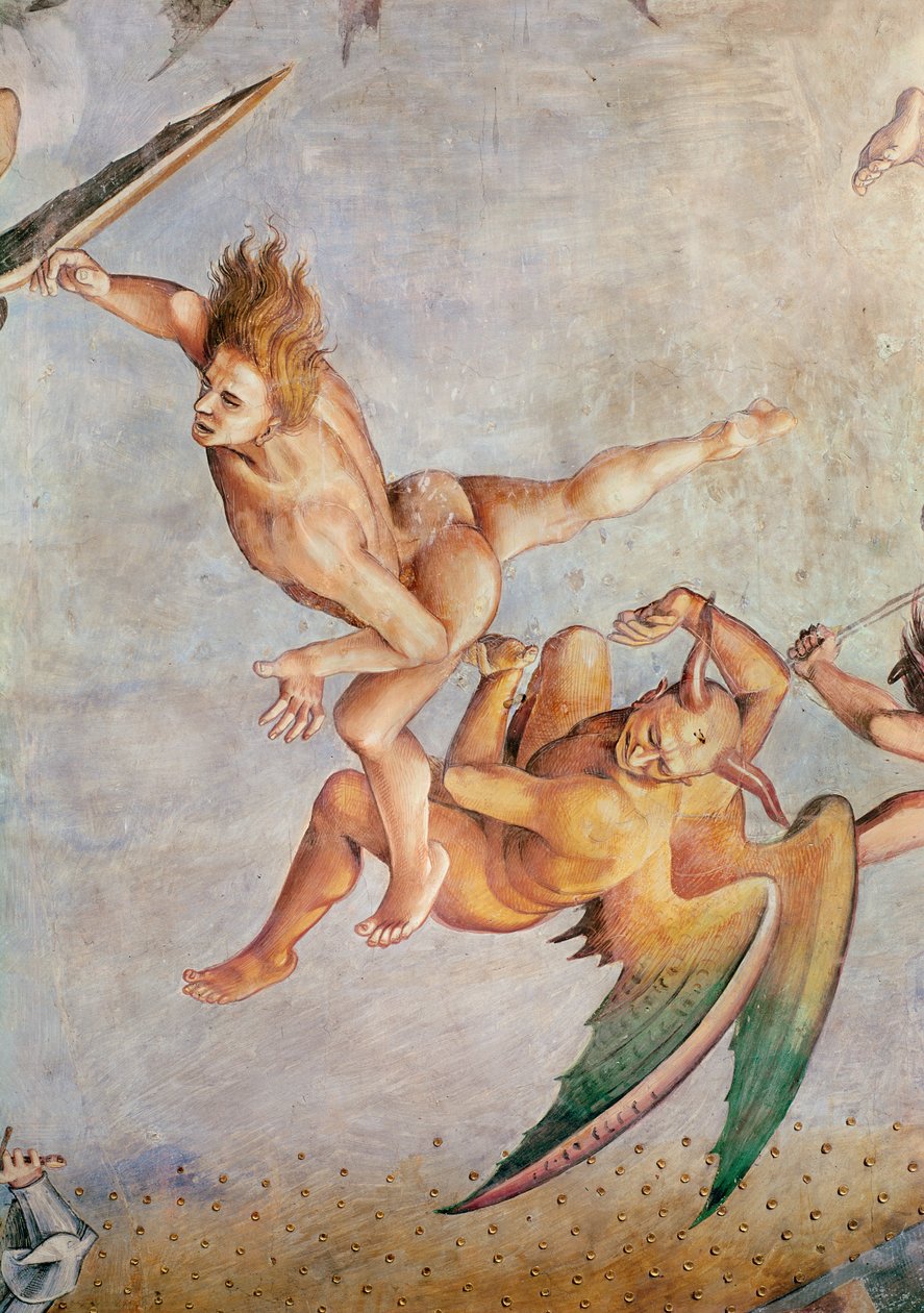 Detalj av den siste dommen, fra kapellet til Madonna di San Brizio, 1499-1504 av Luca Signorelli