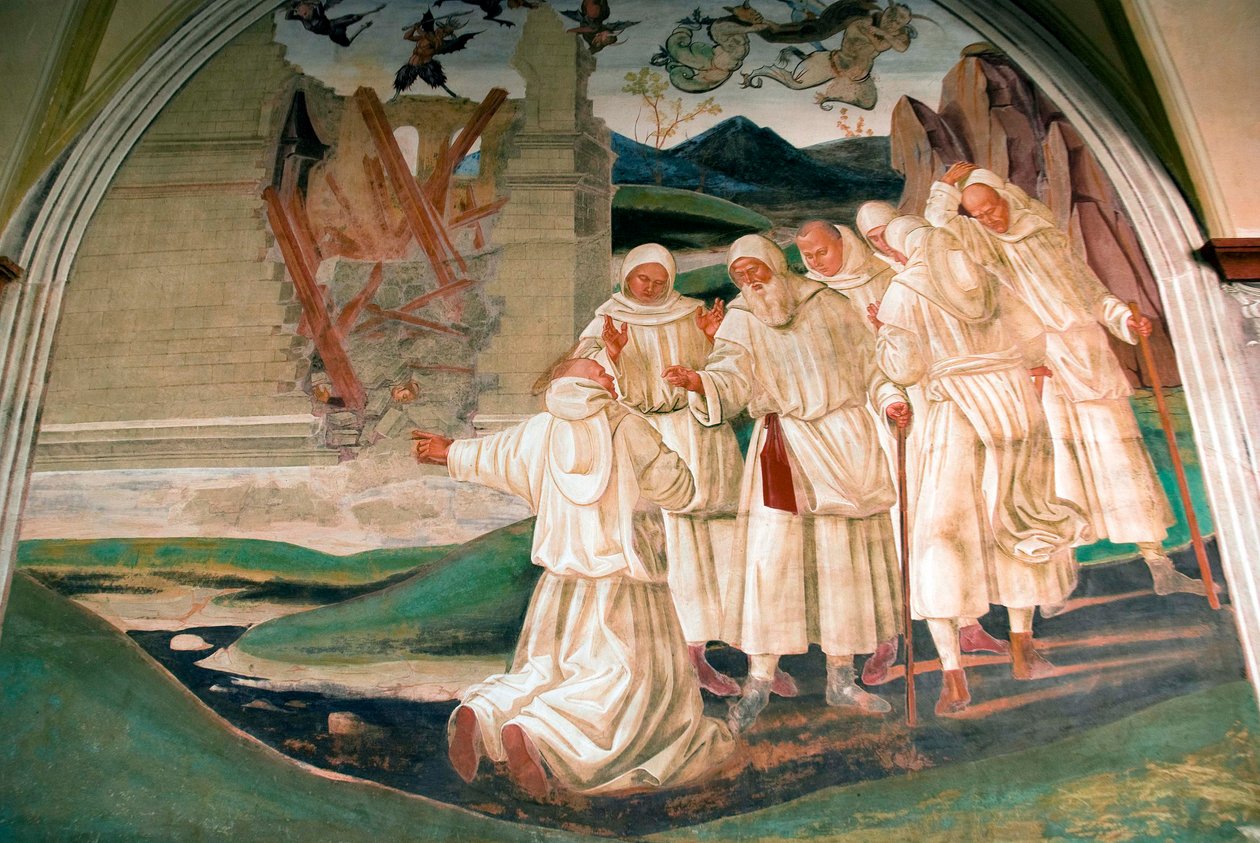Gud straffer Firenze av Luca Signorelli