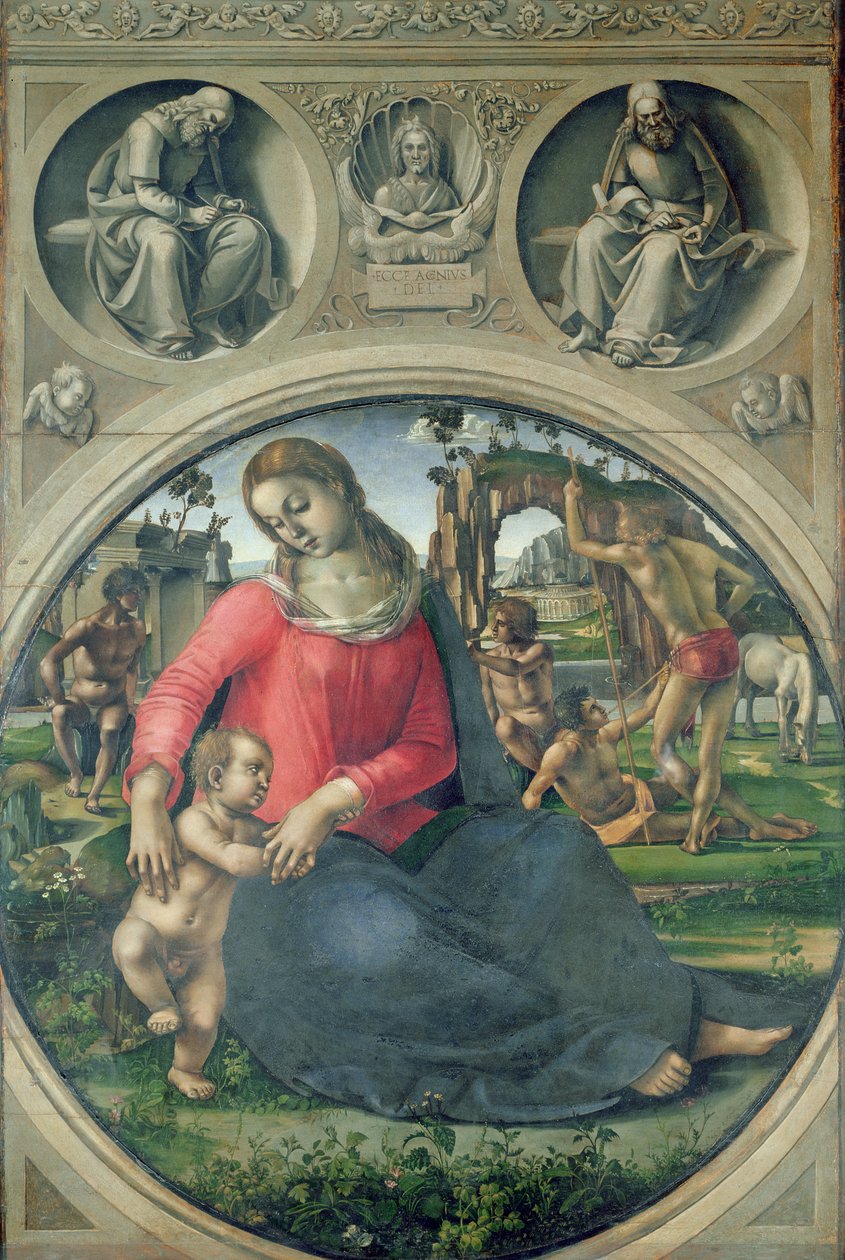 Madonna og barn, 1490-95 av Luca Signorelli