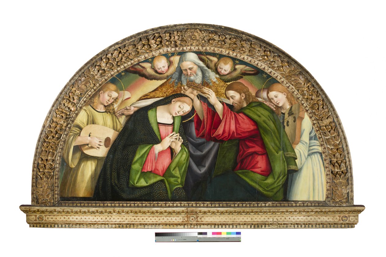 The Coronation of the Virgin, 1508 (olje og tempera på panel) av Luca Signorelli