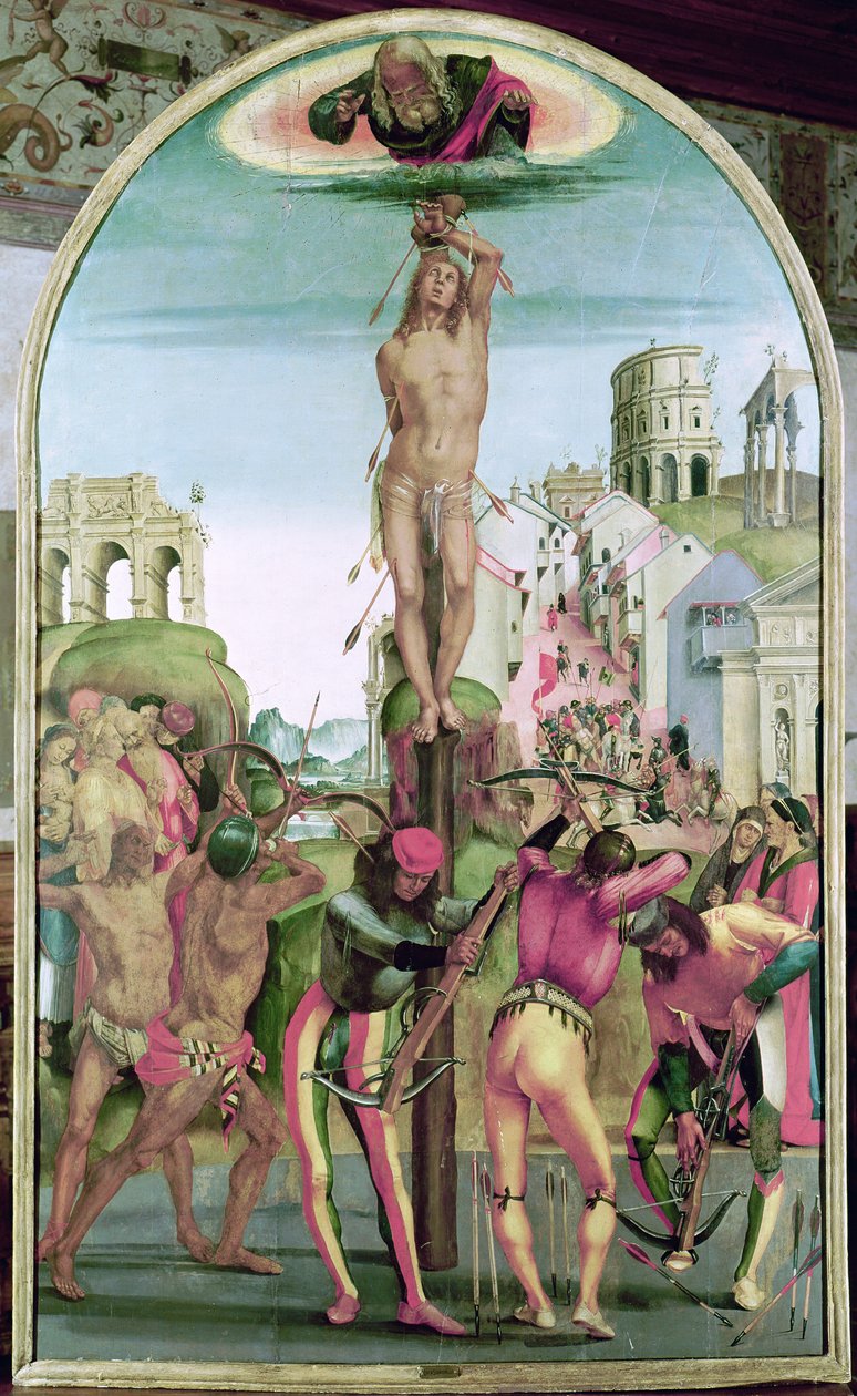 St. Sebastians martyrium av Luca Signorelli
