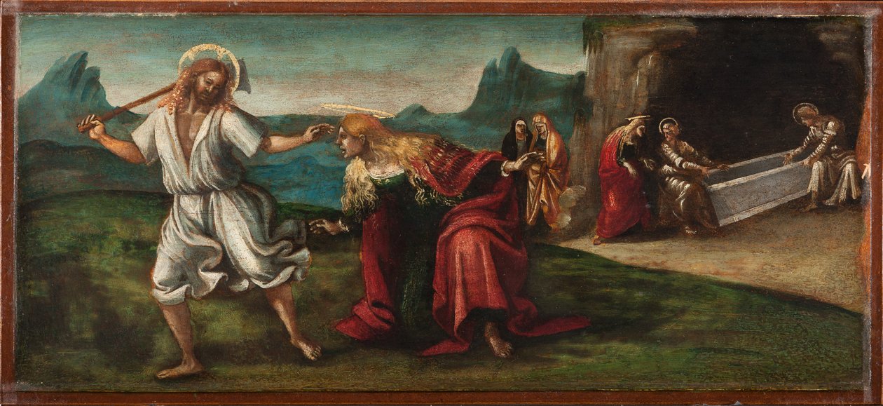 Den oppstandne Kristus viser seg for St. Magdalena, ca. 1514 (tempera og olje på trepanel) av Luca Signorelli