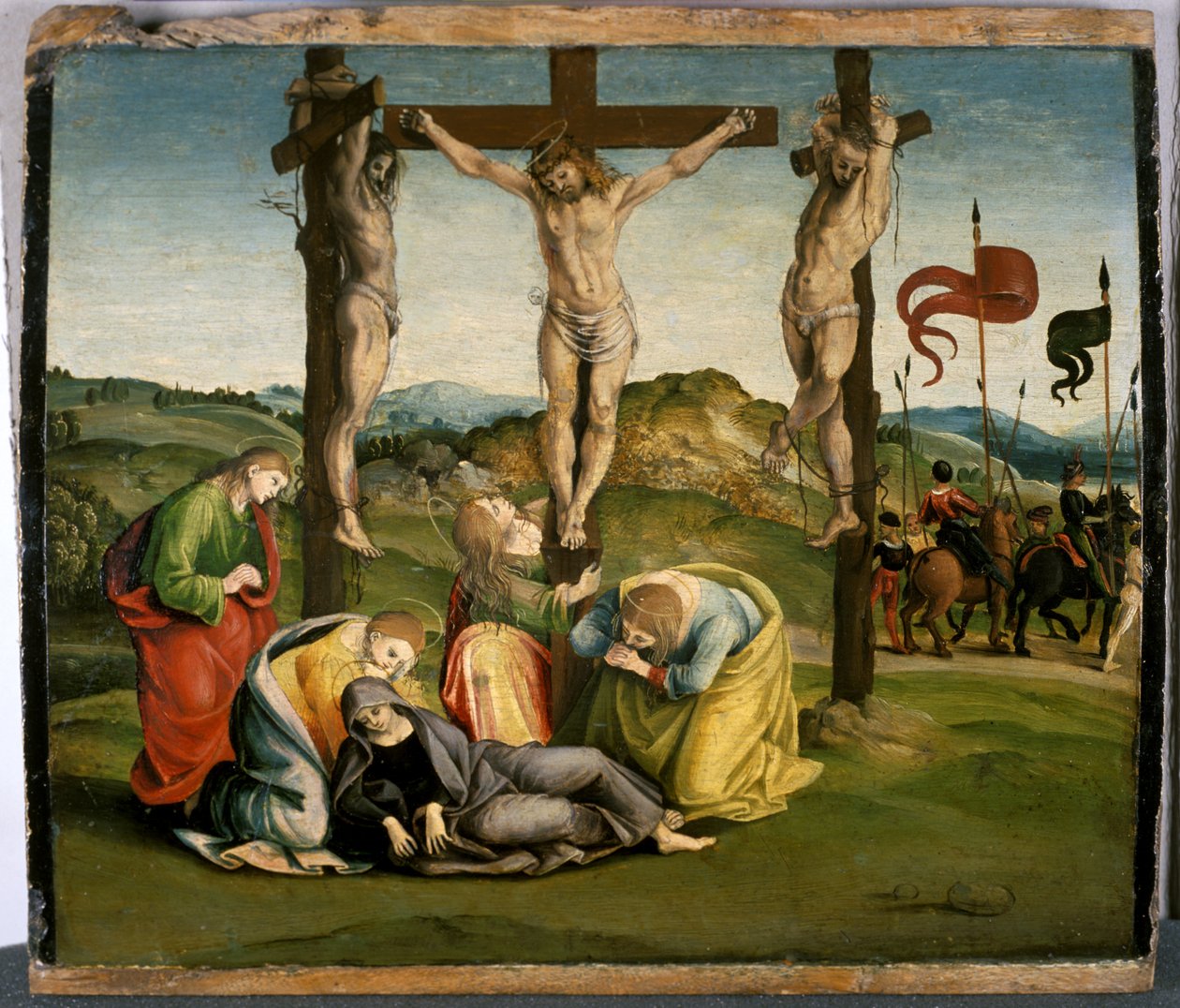 The Crucifixion, ca. 1507 (tempera på tre) av Luca Signorelli