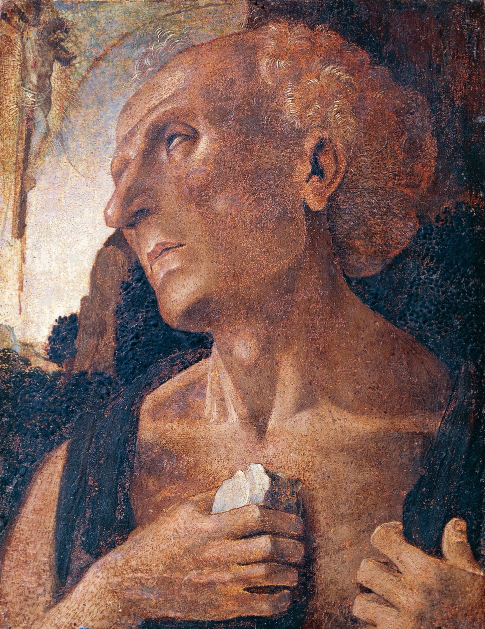 St. Jerome, tilskrevet Luca Signorelli (ca. 1441 eller 1450-1523) av Luca (attr.to) Signorelli
