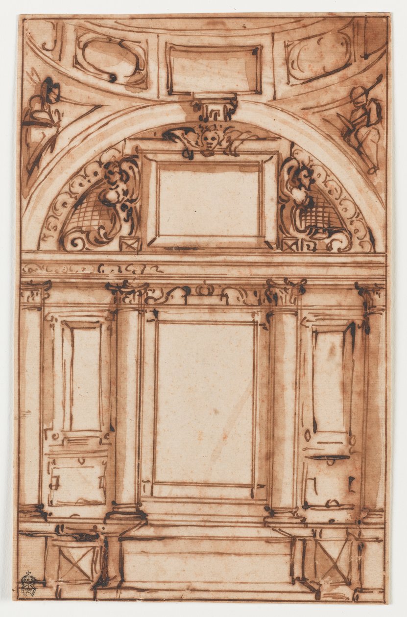 En arkitektonisk studie av Luca Cambiaso