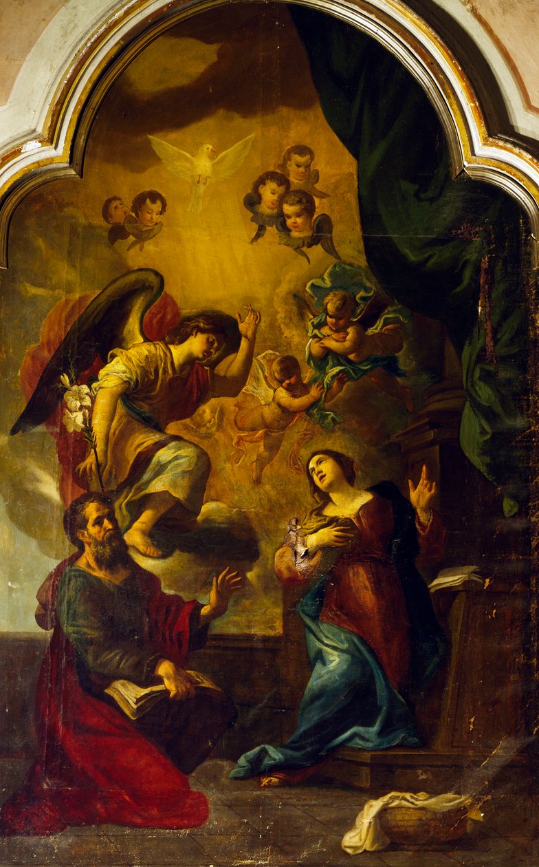 Kunngjøring, av Luca Cambiaso (1527-1585) av Luca Cambiaso