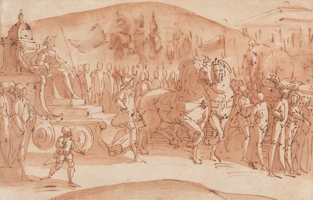 Begravelsesprosesjon av Luca Cambiaso