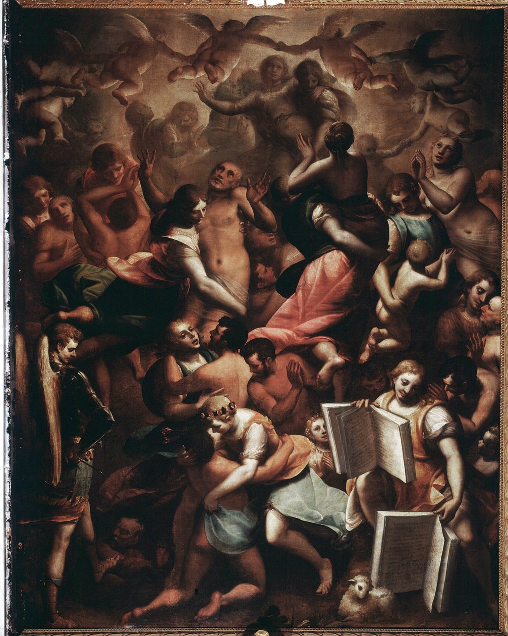 Siste dom, de velsignede (maleri av Luca Cambiaso