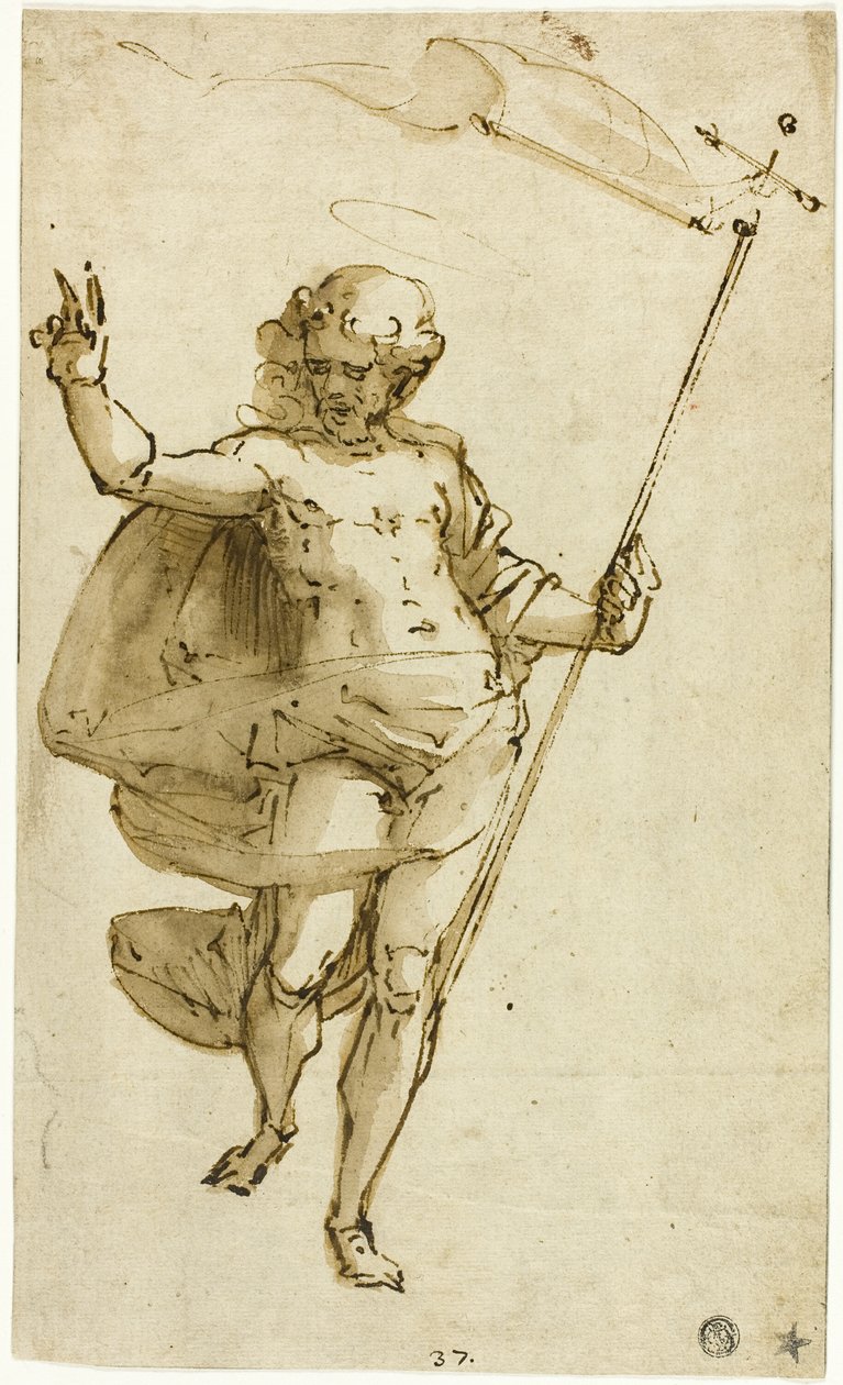 Oppstandne Kristus av Luca Cambiaso
