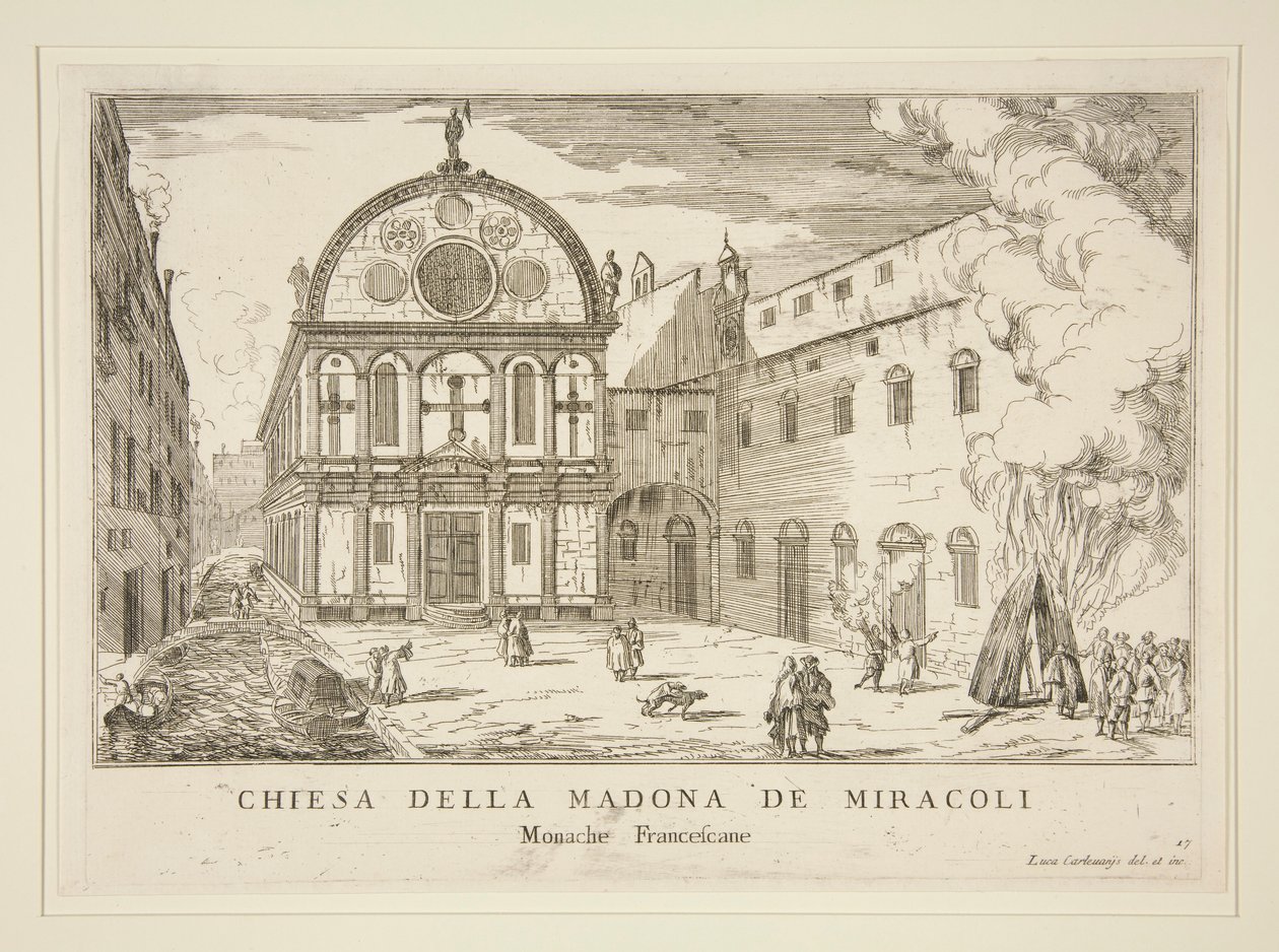 Madona de Miracoli-kirken, fra av Luca Carlevarijs