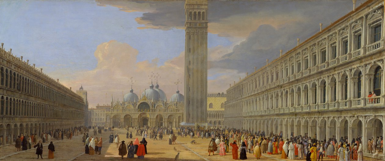 Piazza San Marco, Venezia, ca. 1709. av Luca Carlevarijs