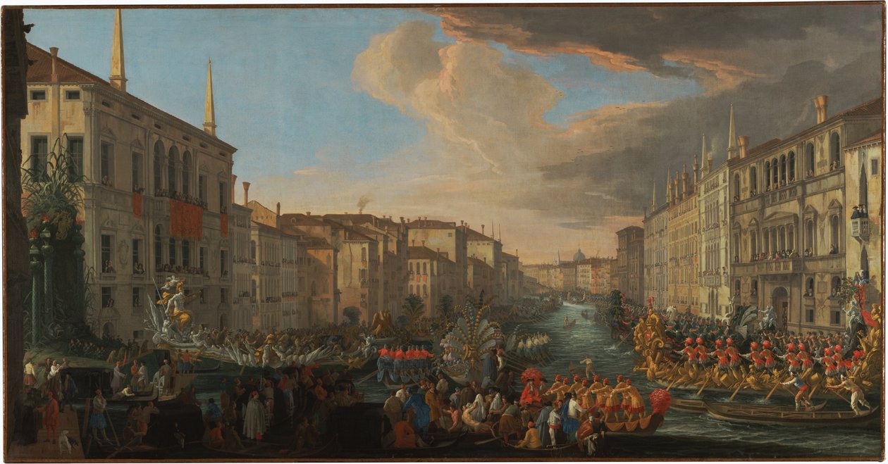 Regatta på Canal Grande til ære for Frederick IV av Danmark av Luca Carlevarijs