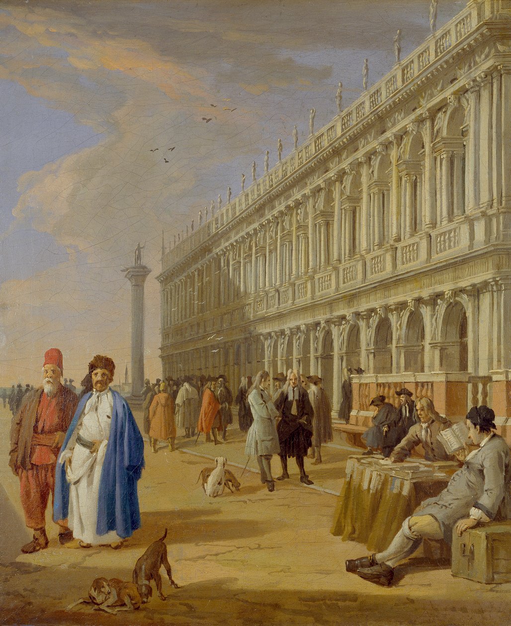 Piazzetta, Venezia, 1720-1729 av Luca Carlevarijs