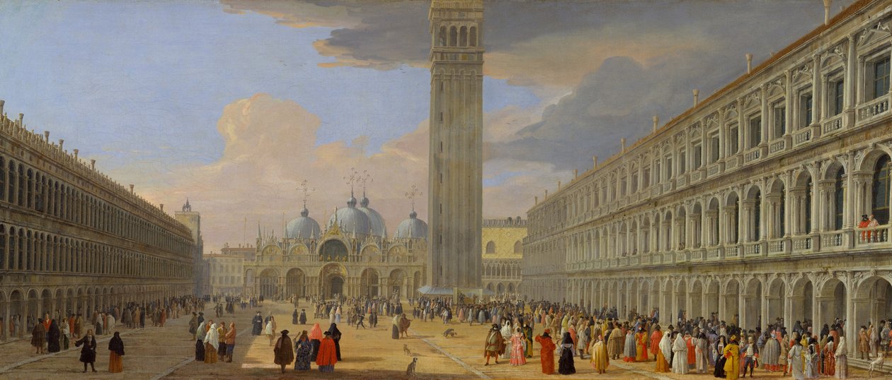 Piazza San Marco, Venezia, ca. 1709 av Luca Carlevaris