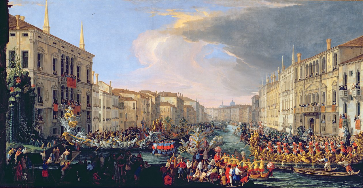 Regatta holdt til ære for Frederick VI av Danmark (1671-1730) 1709 av Luca Carlevaris