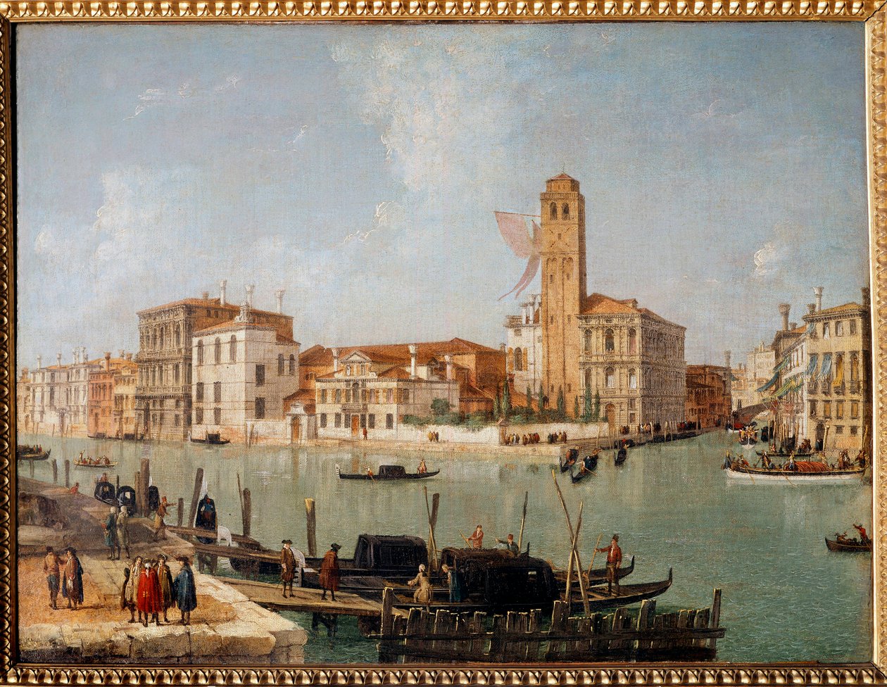Canal Grande i Venezia Maleri av Luca Carnevaris (1663-1730) Reims fra 1700-tallet, Museum of Fine Arts av Luca Carlevaris