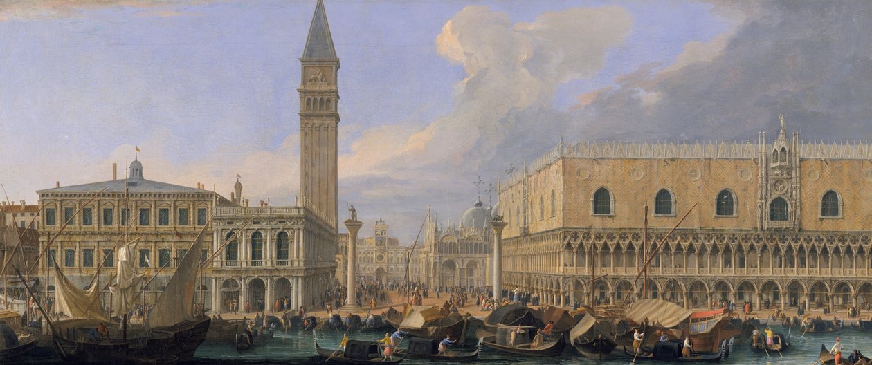 Molo, Venezia, fra Bacino di San Marco, ca. 1709 av Luca Carlevaris