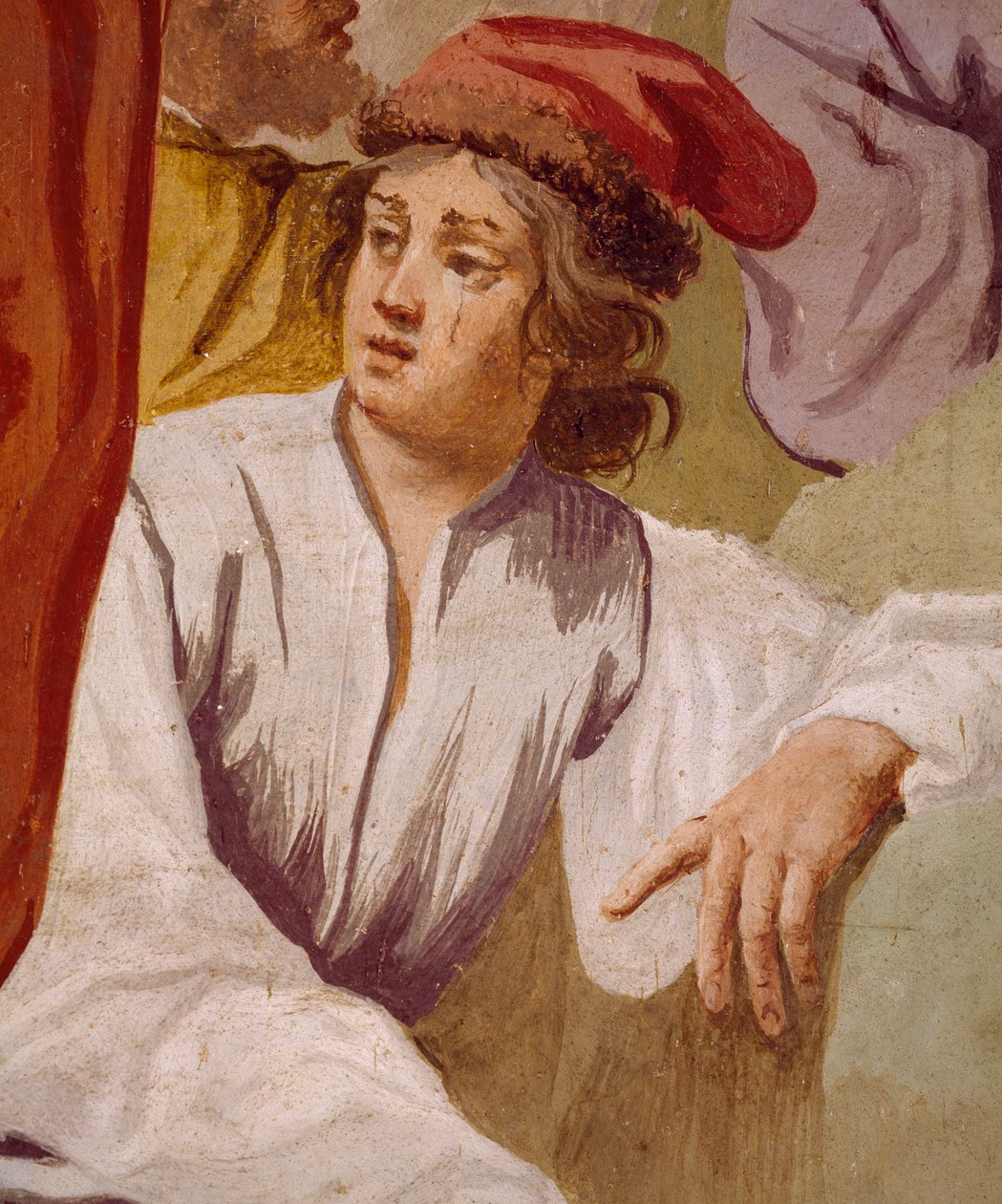 Lycaon, Antenors sønn, innviet Apollos dolk i Delphi, Episode of Myth of Antenor av Luca Ferrari