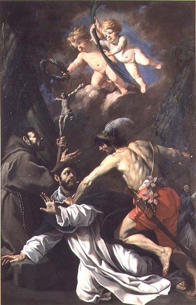 St. Peter Martyrens martyrium av Luca Ferrari