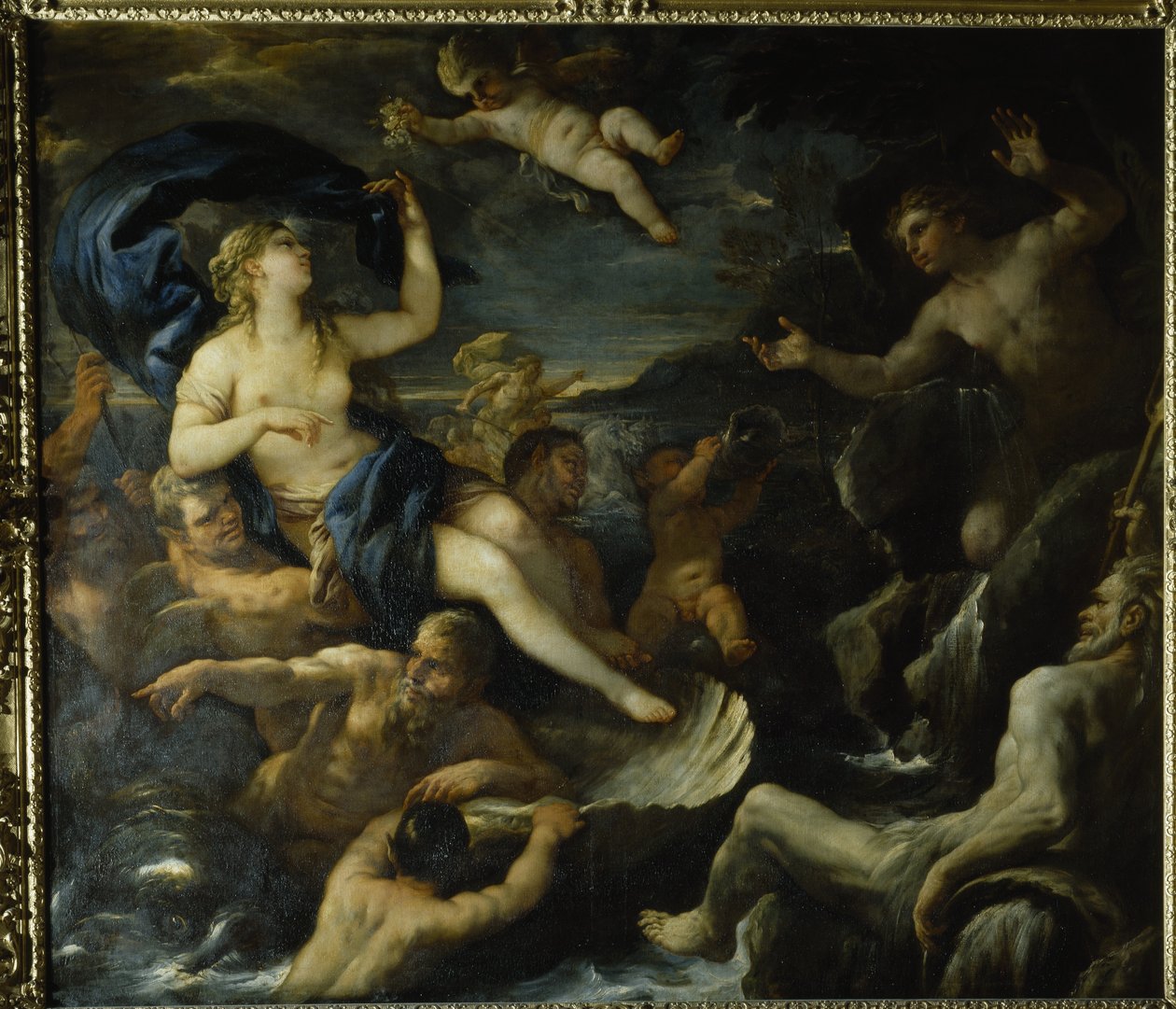 Acis og Galatea (olje på lerret) av Luca Giordano