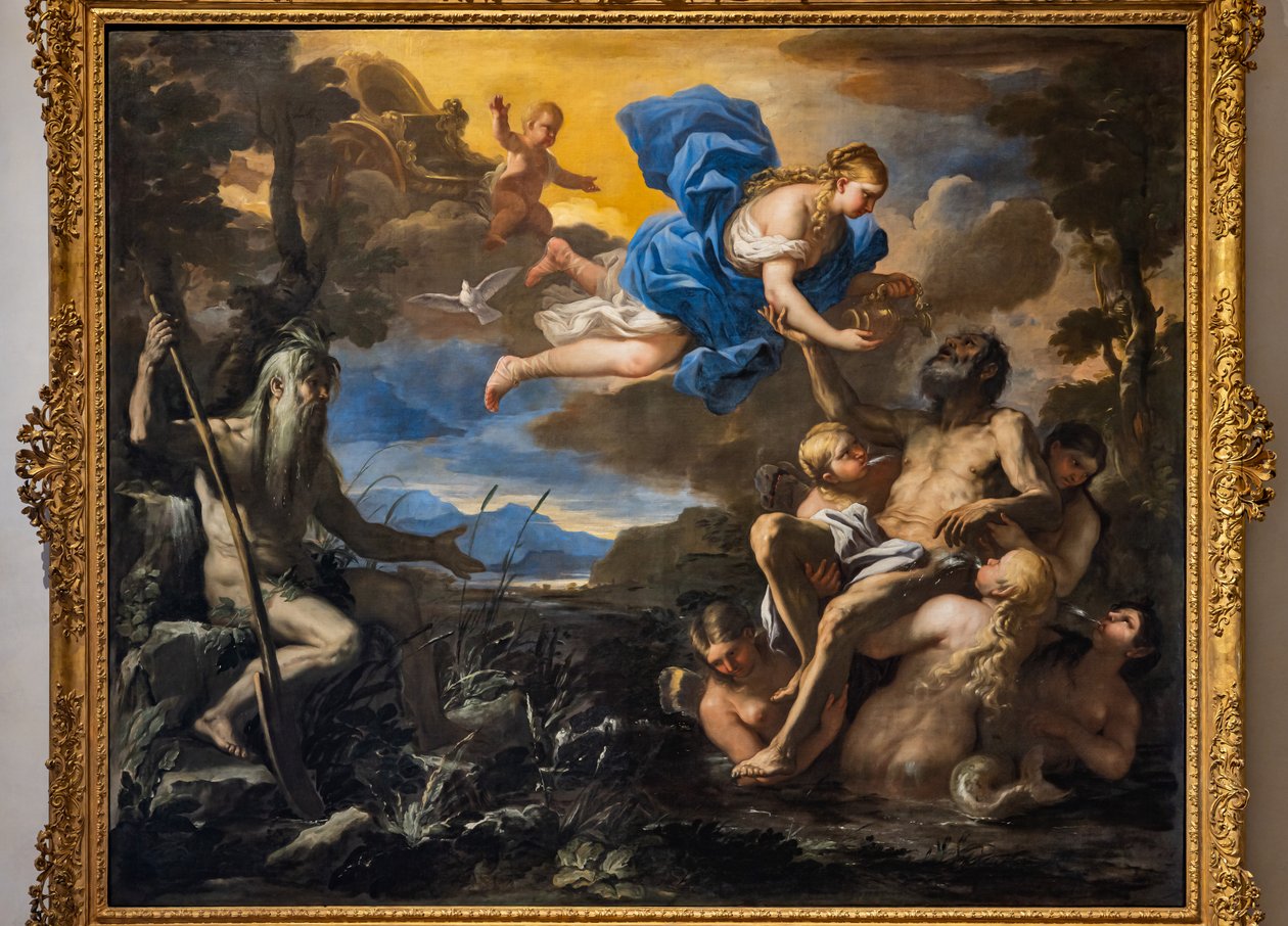 Aeneas gjort udødelig av Venus, andre halvdel av 1600-tallet (olje på lerret) av Luca Giordano