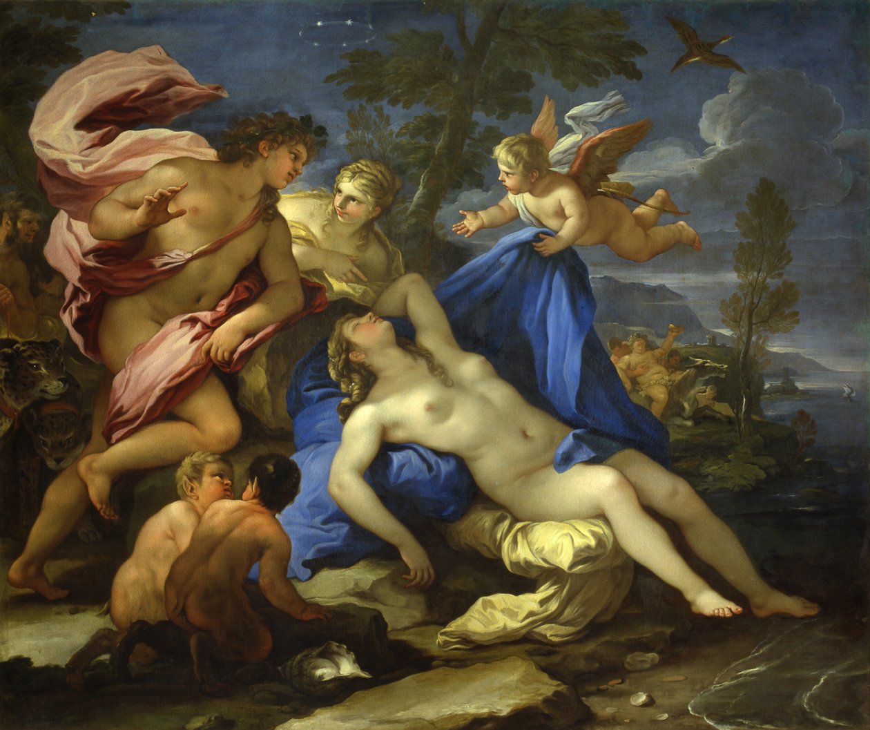 Ariadne forlatt av Thesevs på Naxos, ca 1675-1680. av Luca Giordano