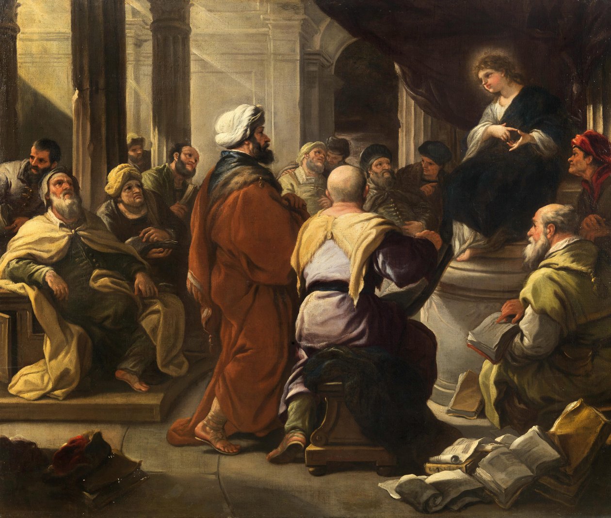Kristus blant legene, ca 1665. av Luca Giordano