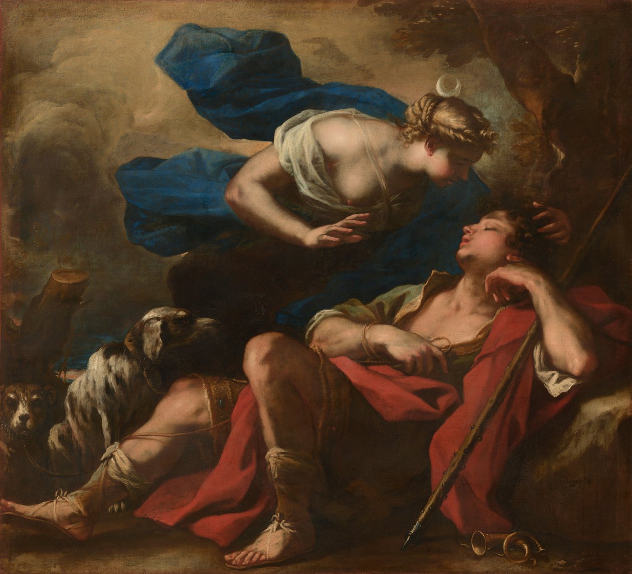 Diana og Endymion av Luca Giordano