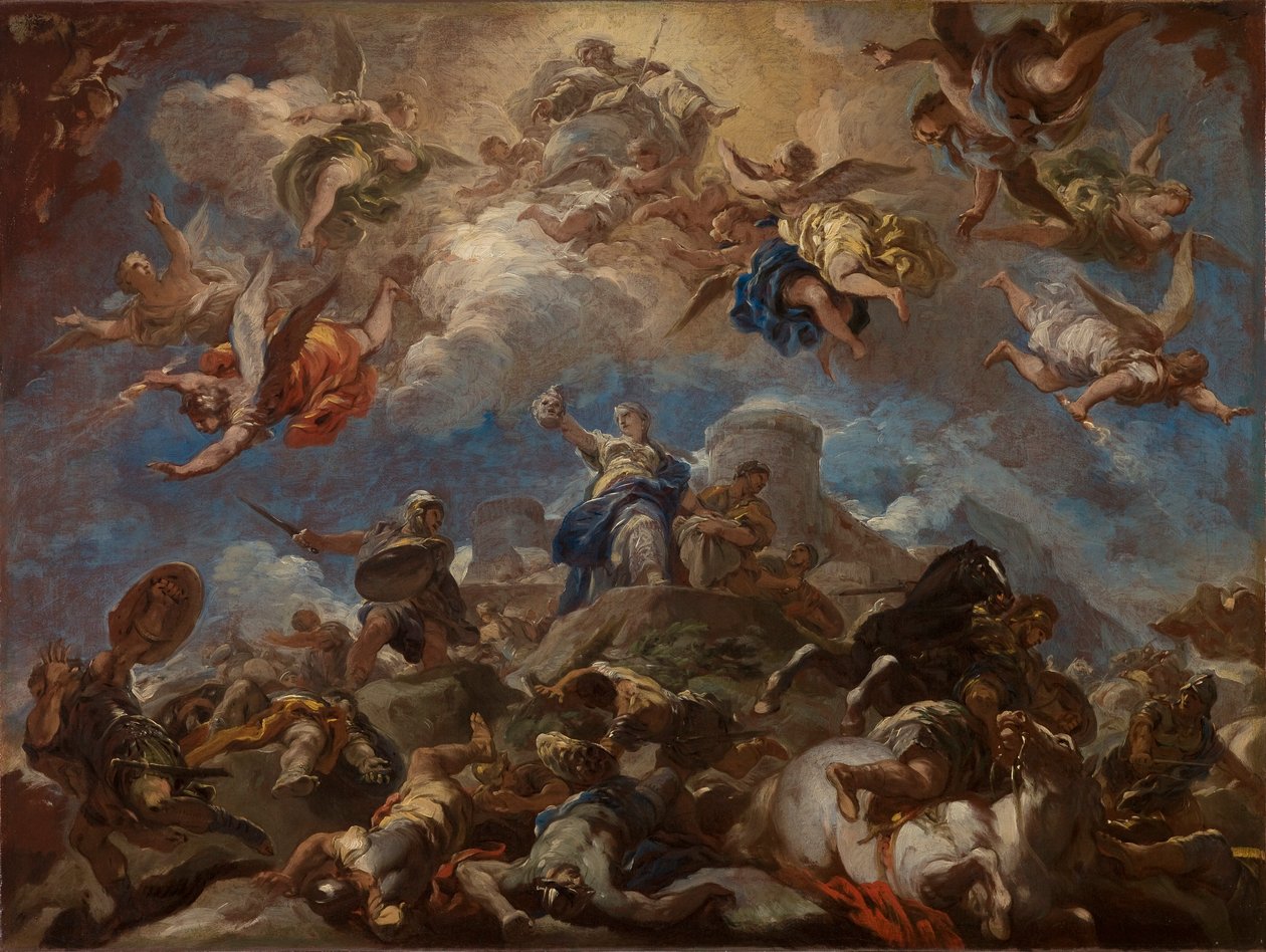 Judith viser hodet til Holofernes av Luca Giordano