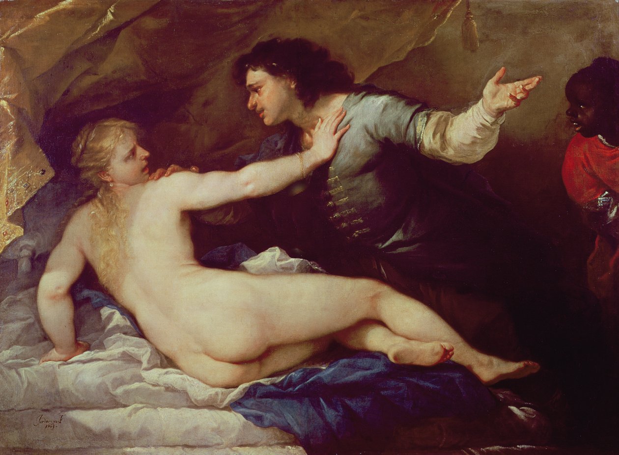 Lucretia og Tarquin av Luca Giordano