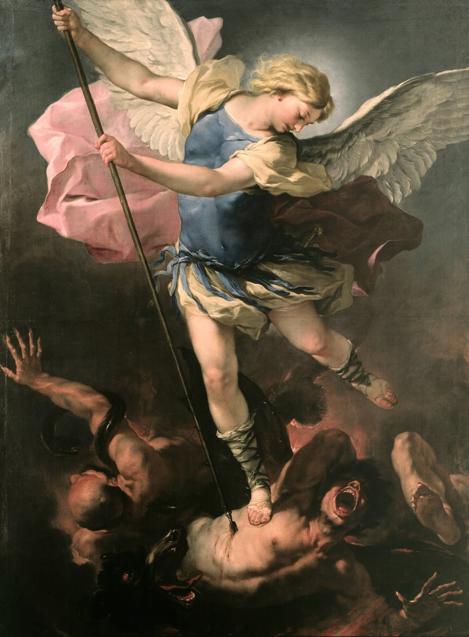 Erkeengelen Mikael, ca 1663 av Luca Giordano