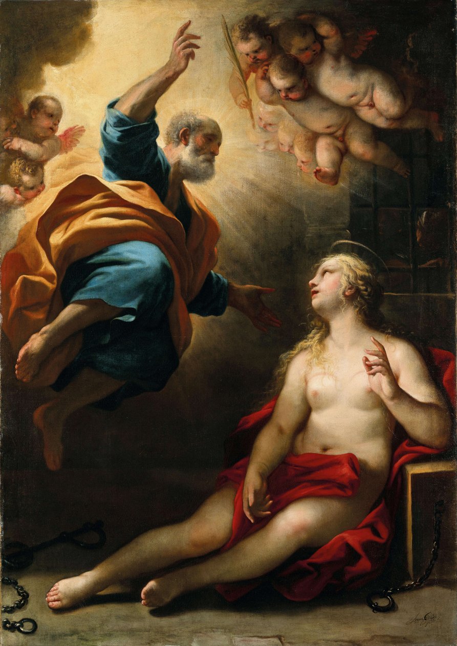 Saint Peter healing Saint Agatha   1418461   no       norwegian Successfully Translated  Original: Paysanne, costume pour le vaudeville Vieux Moscou, au theatre Femina, Paris (France) - Oeuvre de Leon Bakst (1866-1924), lithographie 1922 - (Peasant woman,  av Luca Giordano