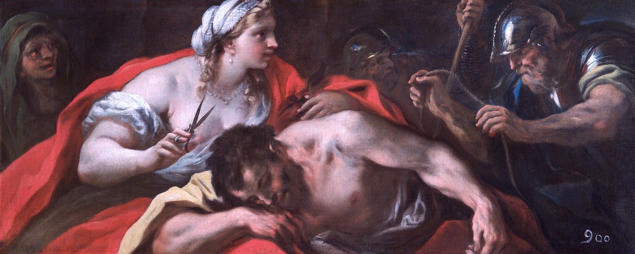 Samson og Delila, ca. 1696 (olje på lerret) av Luca Giordano